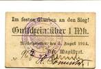 Westpreußen 1 Mark Bischofswerder, -