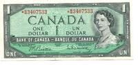 Kanada, 1 Dollar Replacement/Ersatznote, -