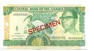 Gambia, 10 Dalasis SPECIMEN, -