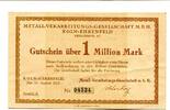 Rheinland 1 Mio. Mark Köln-Ehrenfeld, -