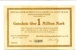 Rheinland 1 Mio. Mark Köln-Ehrenfeld, -