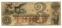 USA, 3 Dollars Massachusetts-The Cochituate Bank Boston, -
