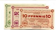 Deutsches Reich 10 Pfg. 20 Pfg. 50 Pfg. Minden, -