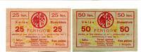 Pol.-Oberschlesien 25 Pfg. 50 Pfg. Bismarkhütte, -