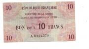 Frankreich, 10 Francs Service des Prisonniers de Guerre, -