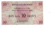 Frankreich, 10 Francs Service des Prisonniers de Guerre, -