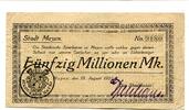 Rheinland 50 Mio. Mark Mayen, -