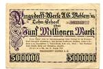 Rheinland 5 Mio. Mark Mehlem, -