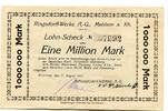 Rheinland 1 Mio. Mark Mehlem, -