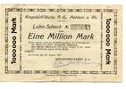 Rheinland 1 Mio. Mark Mehlem, -