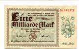 Schlesien 1 Md. Mark Breslau, -