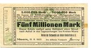 Rheinland 5 Mio. Mark Moers, -