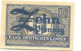 BRD 10 Pfg. Bank deutscher Länder, -