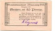 Schlesien 50 Pfg. 1917-30.6.1017 Miechowitz, Miechowice, Druckfehler-Gem... 67.71 &pound;  +  10.16 &pound; shipping