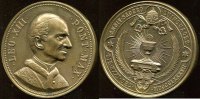 Vatikan Bronze Medaille ~ Leo XIII. 1878-1903 / 50 jähriges Priesterjubiläum ~ -