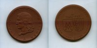 DDR/Leipzig, Porzellan Medaille, Johann Friedrich Böttger , -