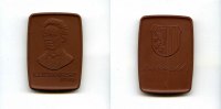 DDR/Leipzig, Porzellan-Medaille, Karl Liebknecht 1871-1919, -
