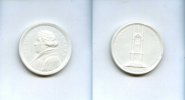 Martin Luther, Porzellan-Medaille, Einweihung des Lutherdenkmals zu Wittenberg, -