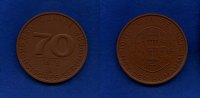 Dresden, Porzellan-Medaille, 70 Jahre-VEB Sächsisches Serumwerk, -