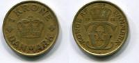 Dänemark 1 Krone ~ Christian X ~ -
