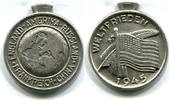 USA, Weißmetal Medaille Auf den Weltfrieden, -