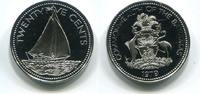 Bahamas 25 Cents ~ Segelboot ~ -