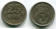 Dänemark 25 Öre ~ Christian X. ~ -