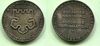 DDR, Ag.Medaille 900 Jahre Wartburg-450 Jahre Reformation, -