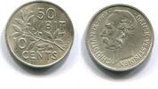 Dänisch West Indien, 10 Cents Christian IX.1863-1906, -