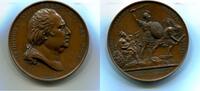 Frankreich, Br.Medaille Ludwig XVIII1914/1815-1824, -