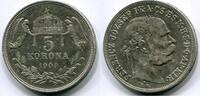 Österreich Ungarn 5 Kronen / 5 Corona ~ Franz Josef ~ -