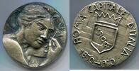 Italien Ag Medaille ~ GRECO - Roma Capitale D'Italia im original Etui ~ -