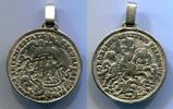 Deutschland Ag Medaille ~ St. Georg als Anhänger umgearbeitet ~ -
