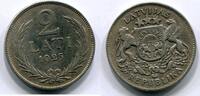 Lettland 2 Lati ~ Kursmünze ~ -