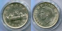 Kanada 1 Dollar ~ Canada - Kanu / Georg VI. ~ -
