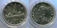 Kanada 1 Dollar ~ Canada - Kanu / Georg VI. ~ -