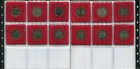 Österreich 6 x 50 Schilling ~ Bi-Metall Kursmünzen ~ -