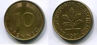 Deutschland 10 Pfennig ~ Fehlprägung - Prägeschwäche ~ -