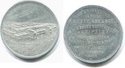 Leipzig, Aluminium Medaille auf die Erste Ankunft im neuen Hauptbahnhof Leipzig, -