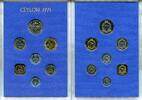 Ceylon KMS ~ offizieller Kursmünzensatz ~ -