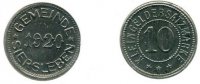 Deutschland 10 Pfennig ~ Stadt Siersleben ~ -