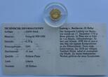 Liberia 25 Dollars 2001 Kleinste Goldmünze der Welt - Ludwig v. Beethoven Proof, fleckig