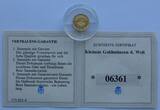 Liberia 25 Dollars 2000 Kleinste Goldmünze der Welt - Elisabeth II. Proof, minimal fleckig
