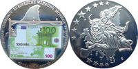 Deutschland Medaille Euro Banknoten Prägungen - 100 Euro Schein - -