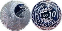 Frankreich 10 Euro Fabulous 15 Silver Collection -Gallischer Hahn- -