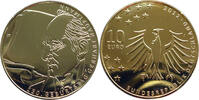 Deutschland 10 Euro 150. Geburtstag Gerhart Hauptmann - vergoldet -