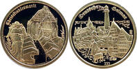 Deutschland Goldmedaille Gedenkprägung Deutsche Heimat - Christkindlmarkt -