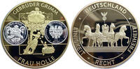 Deutschland Medaille Gebrüder Grimm Frau Holle - Inlay BRD Medaille 2020 -