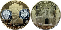 Deutschland / Europa Medaille 100 Jahre Weimarer Verfassung - Inlay BRD Medaille -