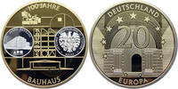 Deutschland / Europa Medaille 100 Jahre Bauhaus - Inlay BRD Medaille -